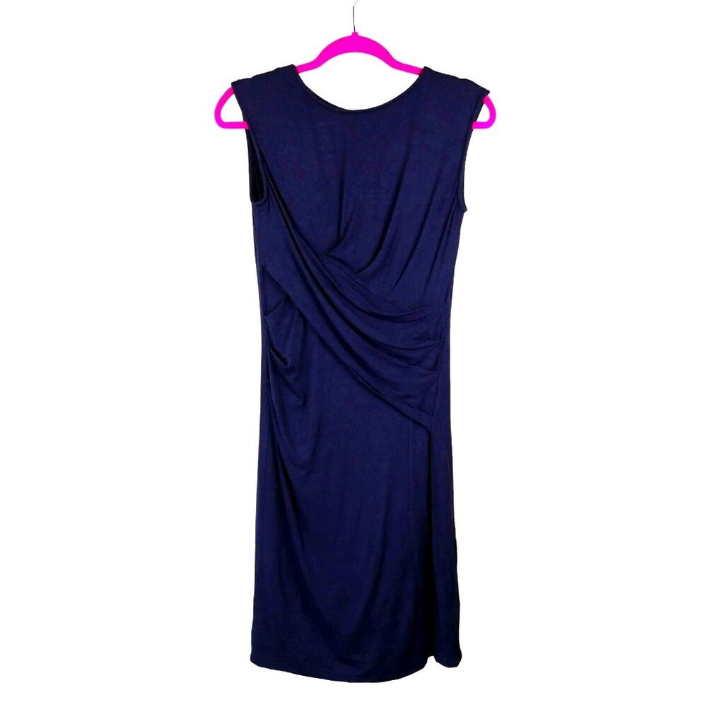 Kut From The Kloth Gathered Front Fitted Jersey Mini Dress Dark Blue size 4
